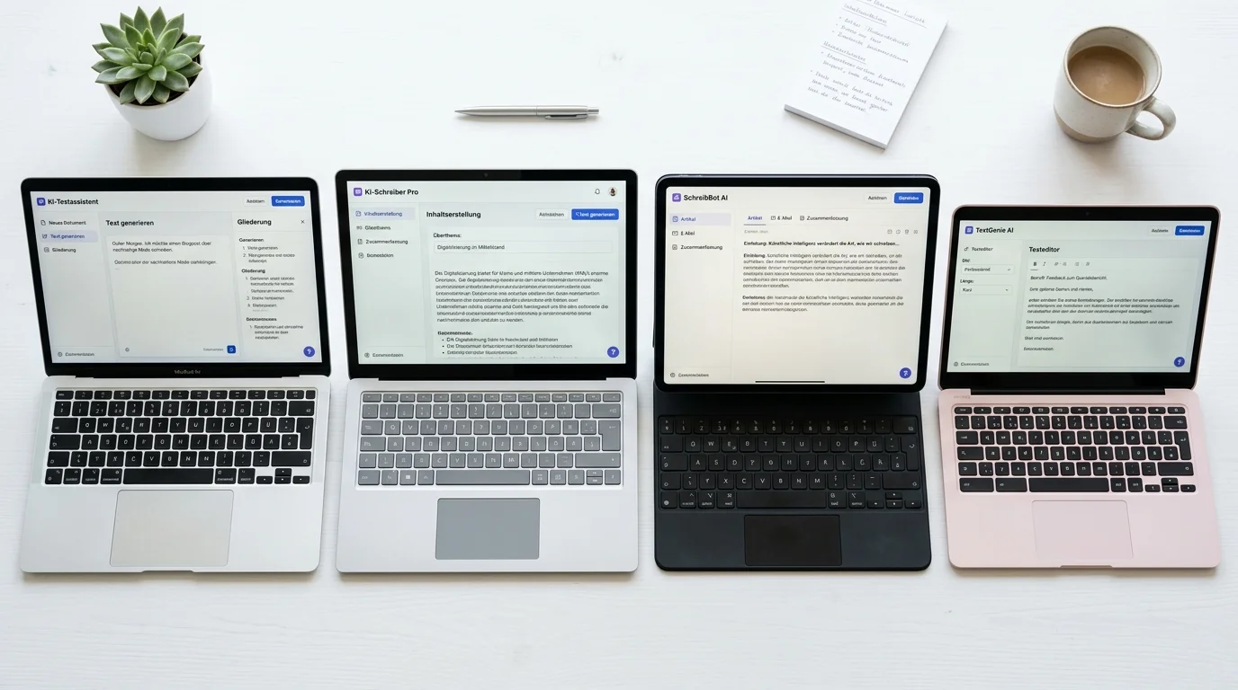 Vergleich von KI-Textgeneratoren als Rytr-Alternativen für den DACH-Markt