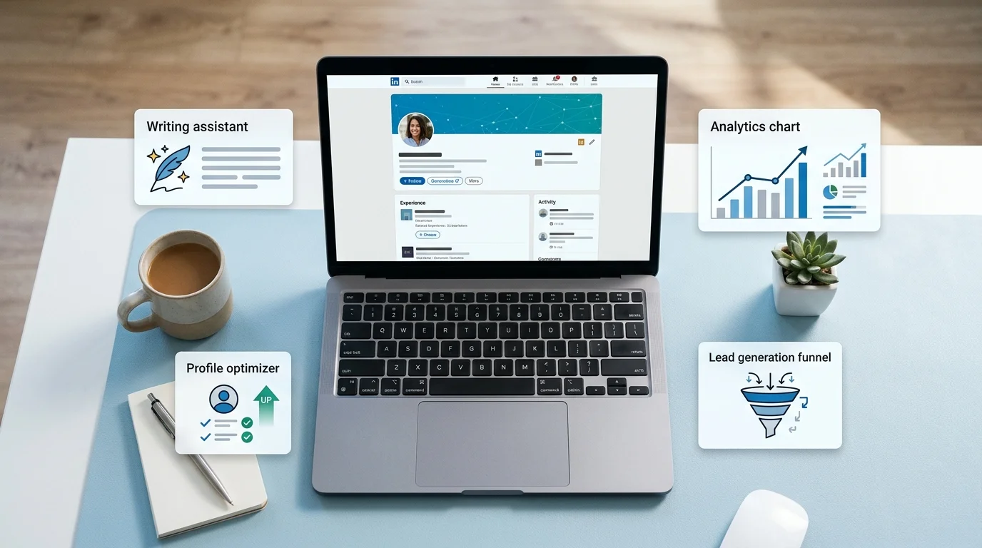 KI-Tools für LinkedIn 2026 im Überblick: Content, Leads, Analytics und Profil-Optimierung