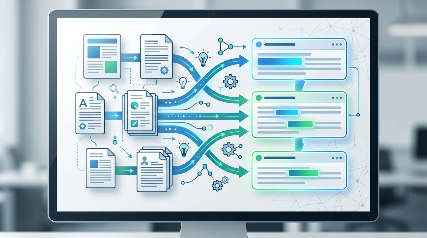 Infografik zu GEO Generative Engine Optimization und KI-Sichtbarkeit im DACH-Markt