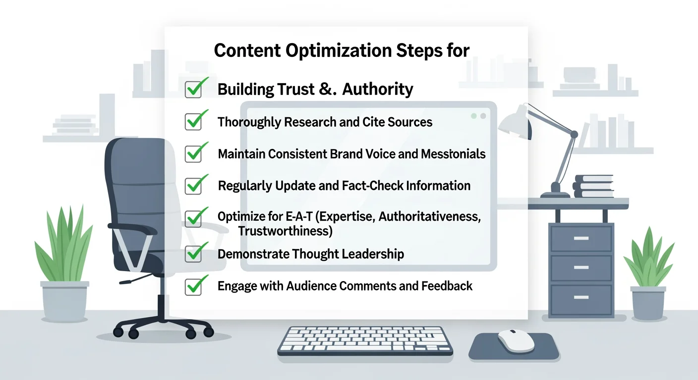 Content-Strategie Checkliste für E-E-A-T Optimierung: Autorenboxen, Quellenangaben, Topic-Fokus und technische Vertrauenssignale