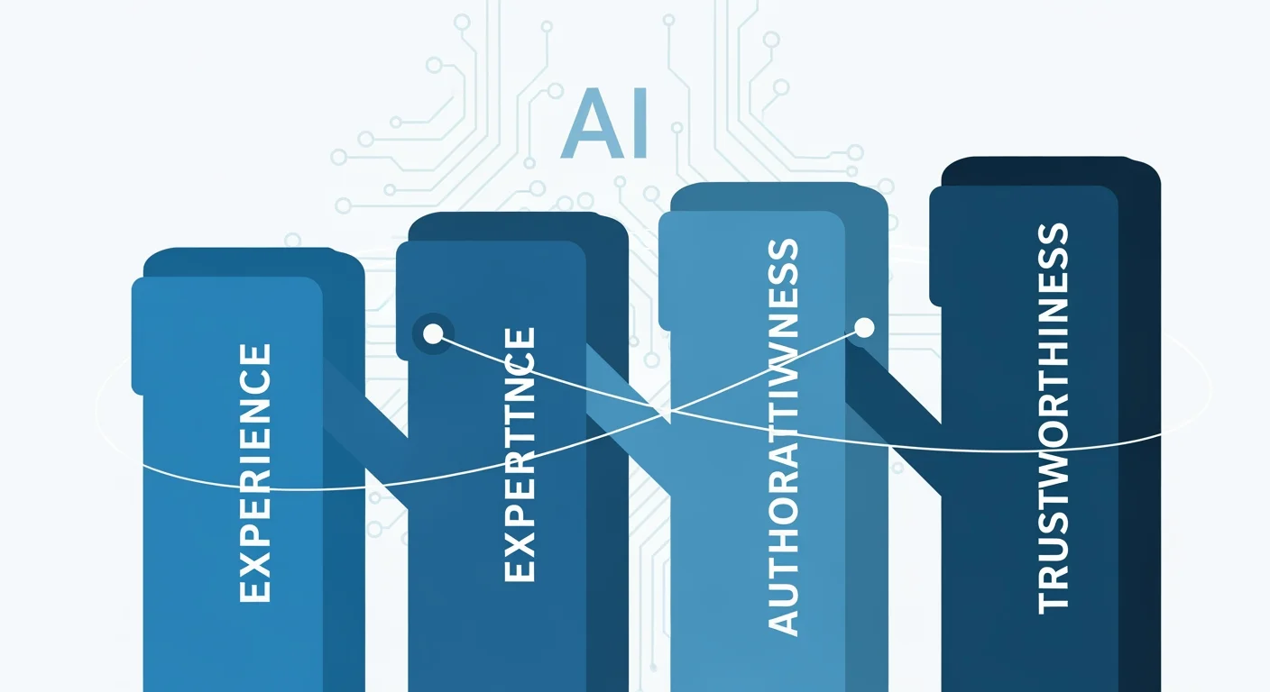 E-E-A-T KI Content Übersicht: Experience, Expertise, Authoritativeness und Trustworthiness für KI-generierten Content