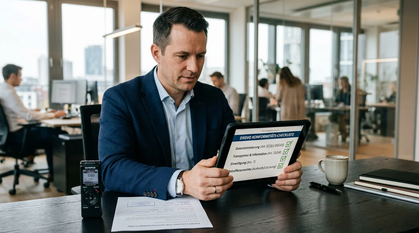 DSGVO-Checkliste für Experten-Interview-Aufzeichnungen in Deutschland: Einwilligung, AVV und Datenschutz