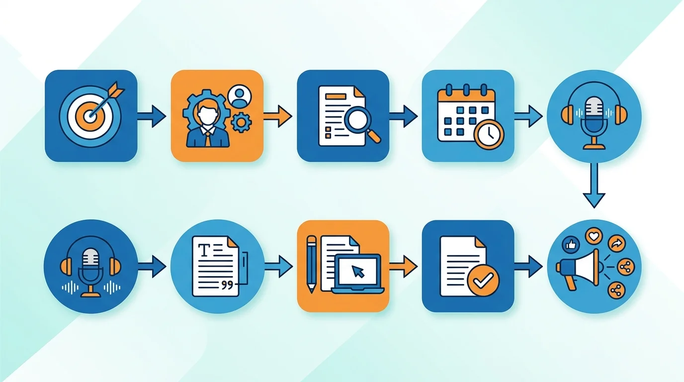 Redaktions-Workflow für Experteninterviews: Alle Schritte von Briefing bis Content-Recycling