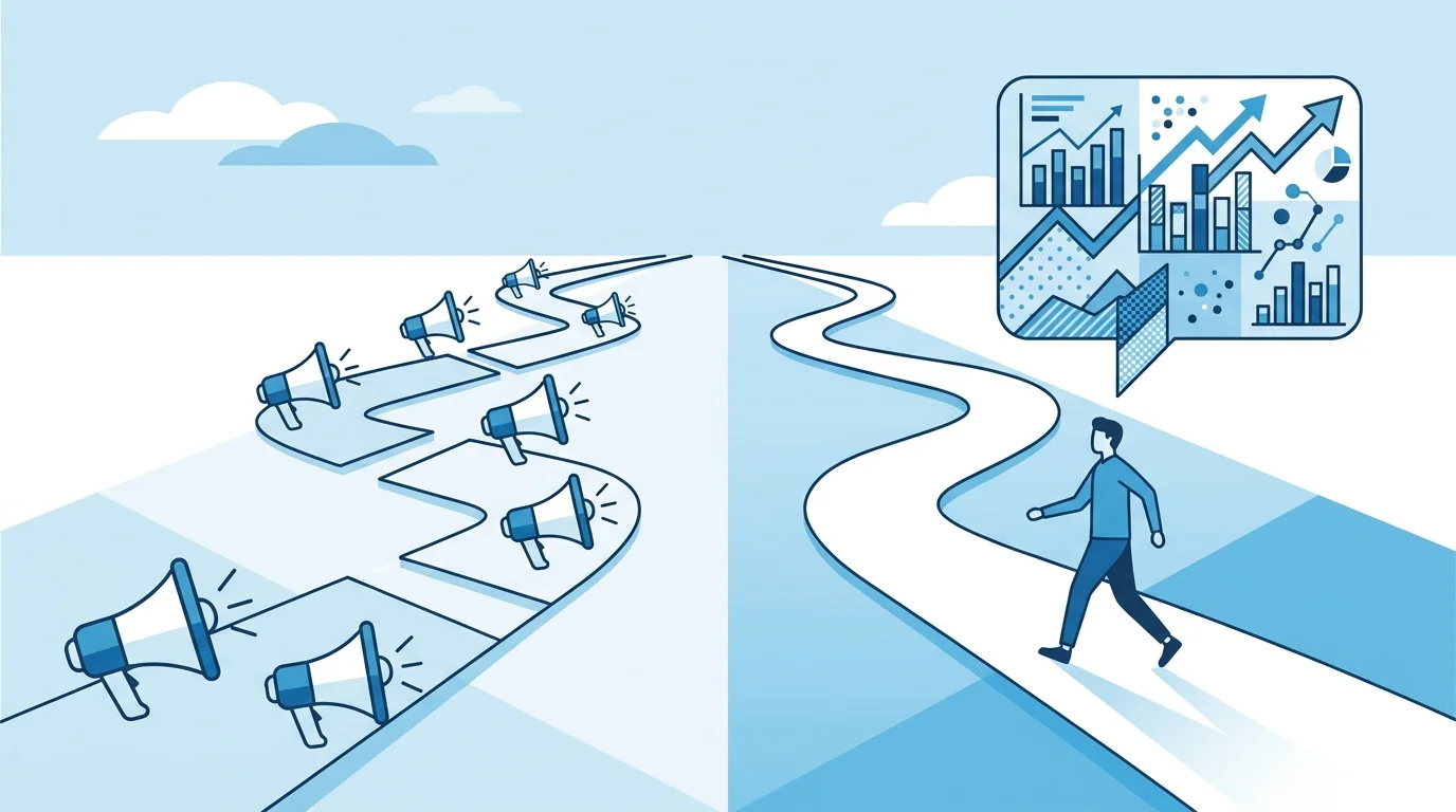 Vergleich zwischen Thought Leadership und klassischem Content-Marketing im B2B-Kontext