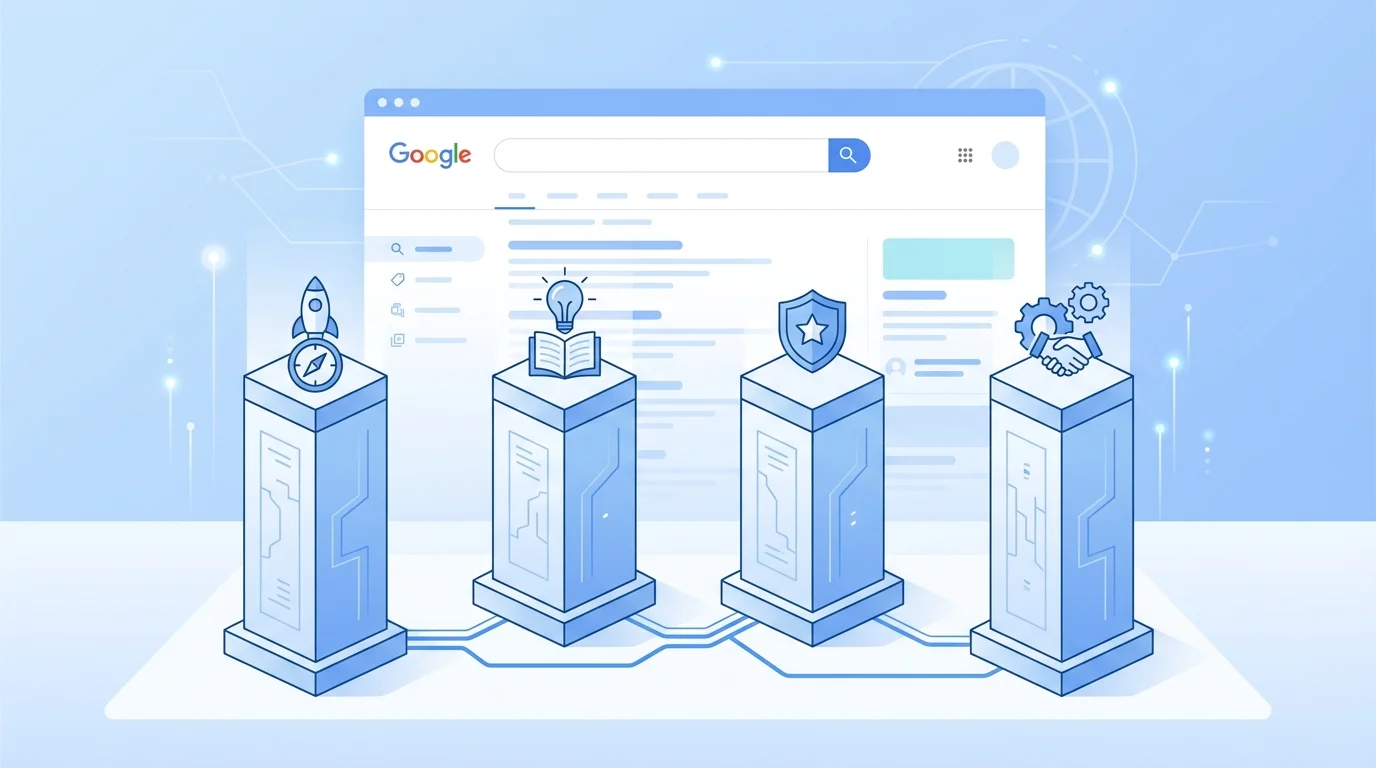 Google E-E-A-T erklärt: Erfahrung, Expertise, Autorität und Vertrauenswürdigkeit als vier Säulen für Content-Qualität