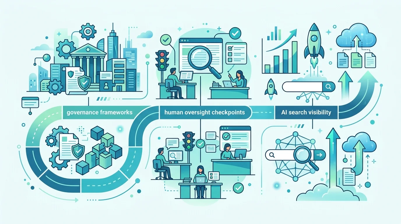 Prognose KI in Redaktionen 2027 – Governance, Human-in-the-loop und KI-Sichtbarkeit als Trends