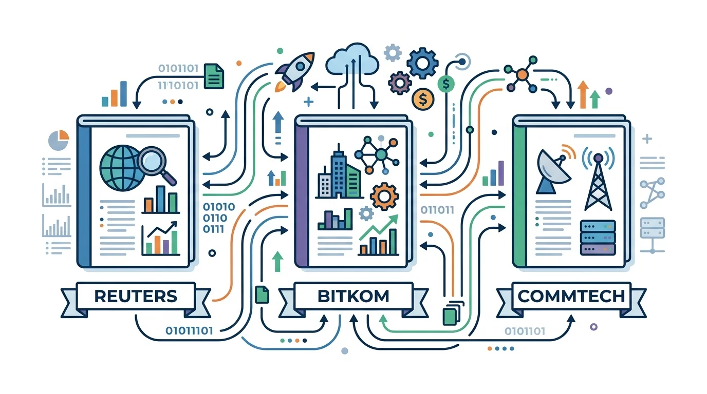 Vergleich der wichtigsten KI-Studien für Redaktionen 2026 – Reuters, Bitkom, CommTech Index