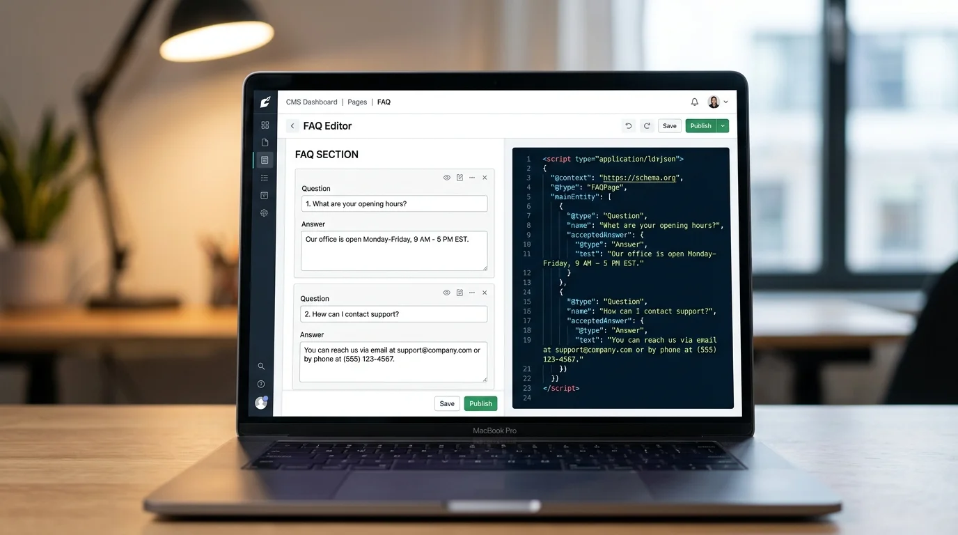 FAQ-Schema Struktur für KI-Redaktion Artikel: strukturierte Daten und Rich Snippets im SERP
