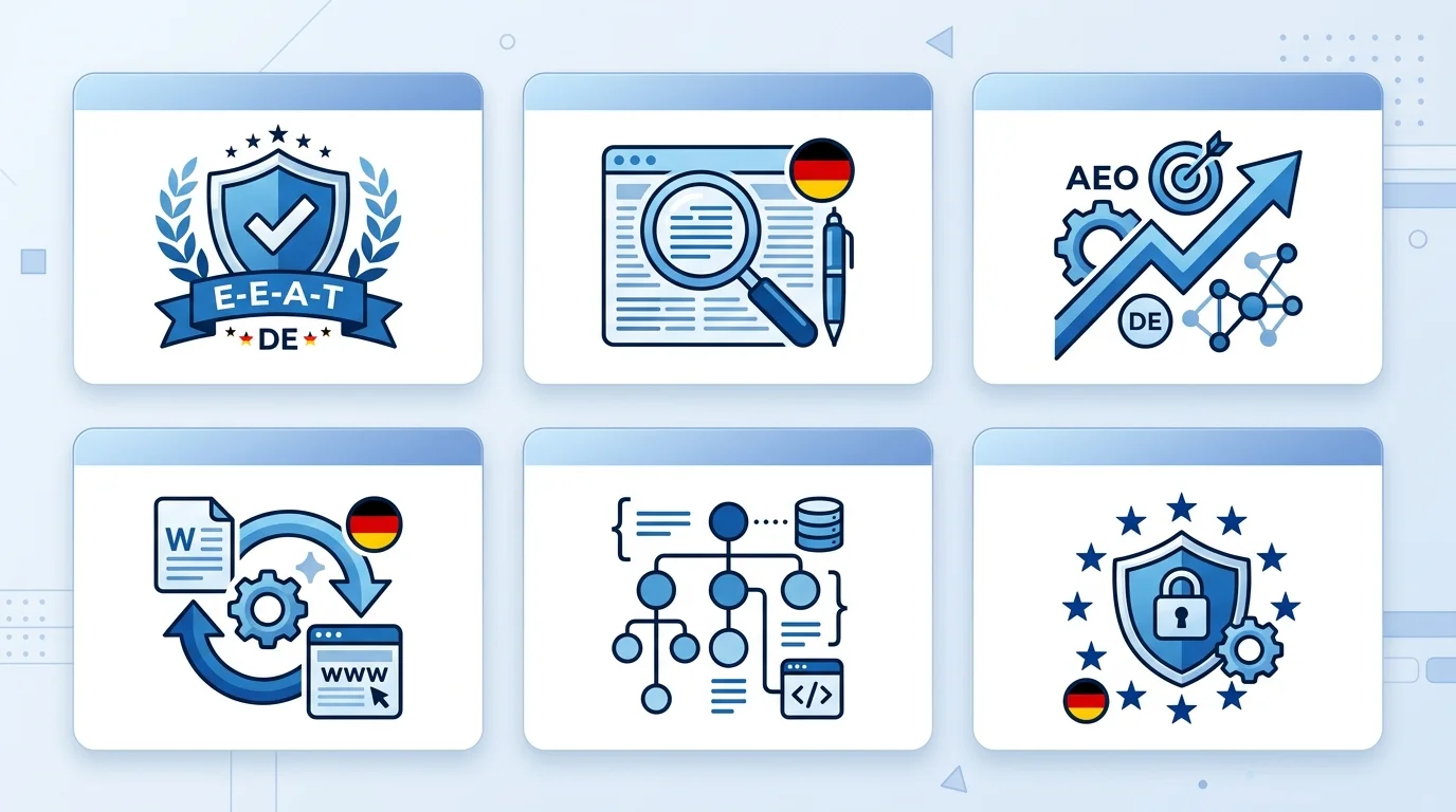 6 Muss-Kriterien für KI SEO Tools im DACH-Markt: EEAT, DSGVO, AEO und mehr