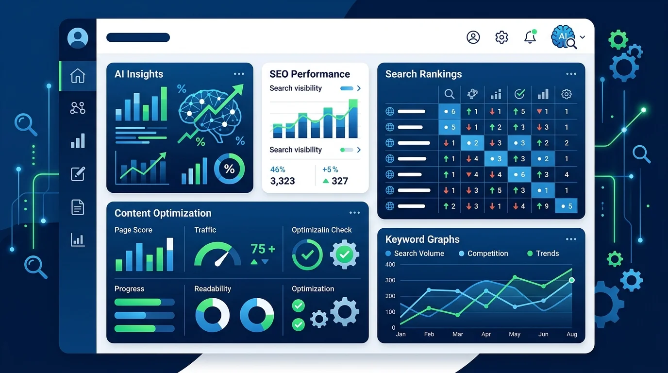KI SEO Tools Vergleich 2026 Übersicht für Marketing Manager im DACH-Raum