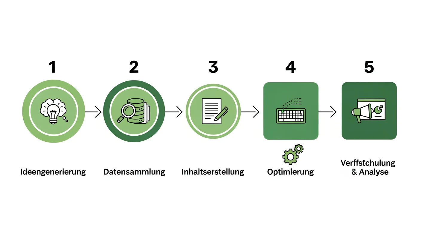 5-Schritte-Prozess für KI-Content-Erstellung vom Briefing bis zum fertigen Artikel