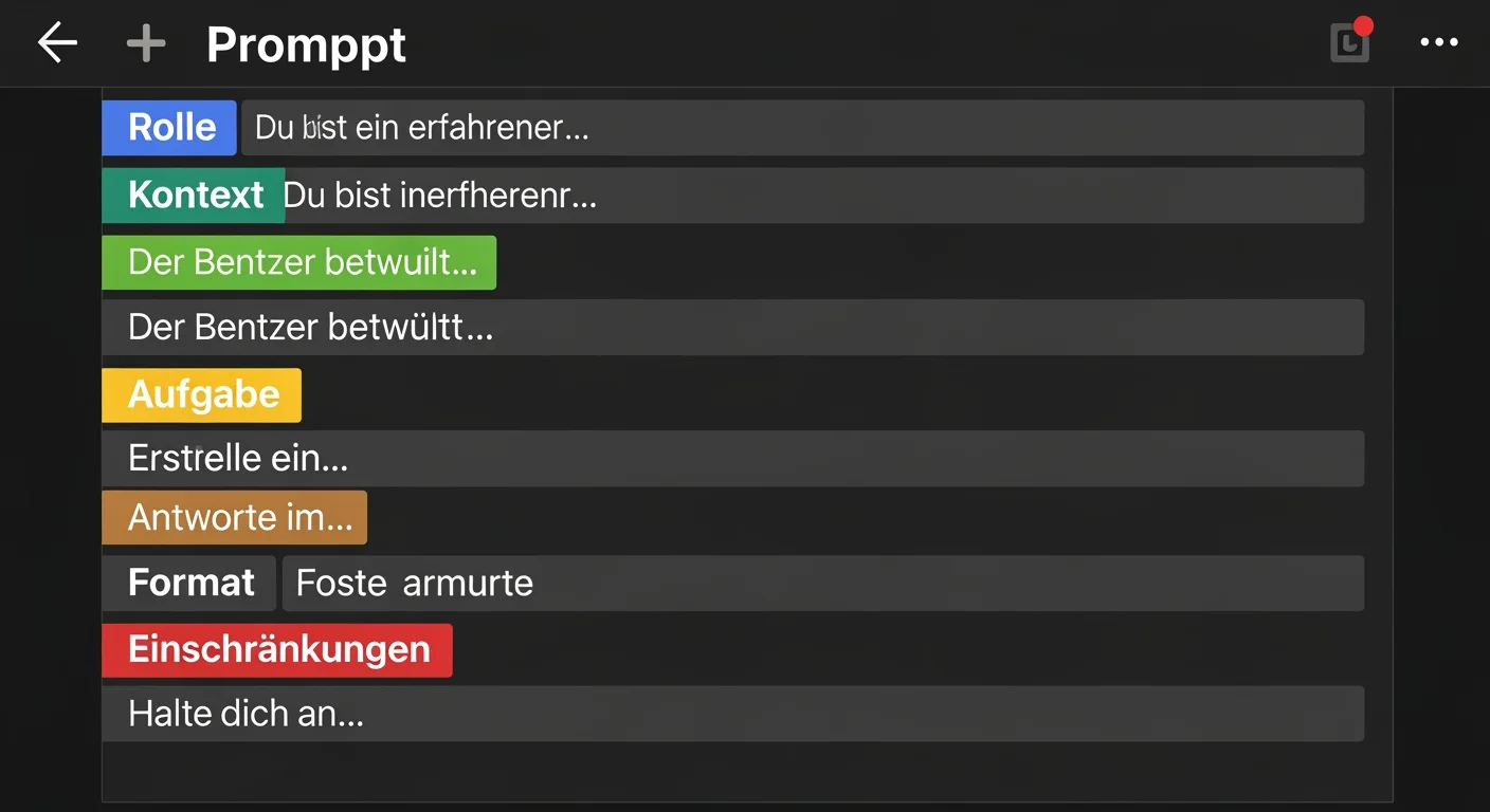 Prompt Engineering auf Deutsch: Strukturierter Aufbau eines effektiven KI-Prompts