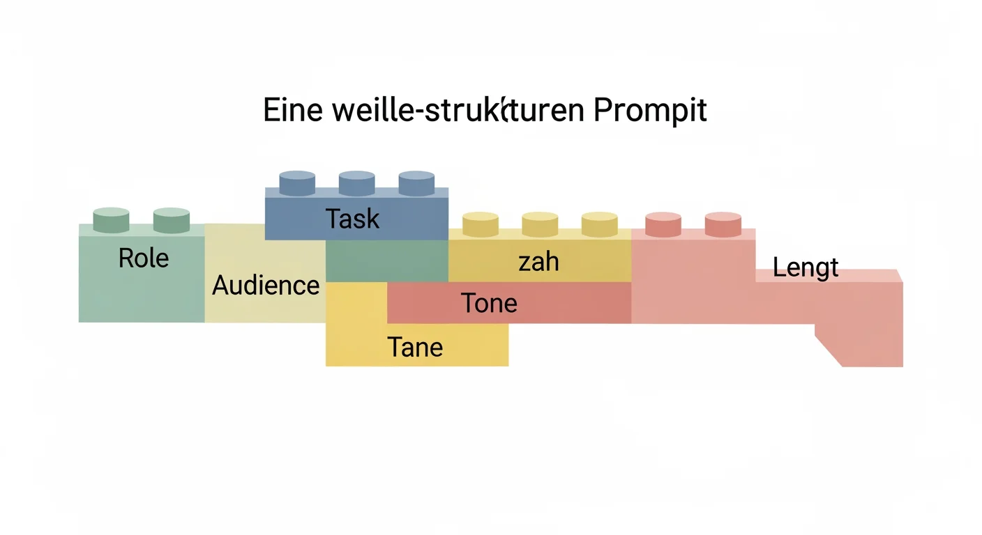 Aufbau eines guten Prompts auf Deutsch: Rolle, Aufgabe, Zielgruppe, Ton und Länge