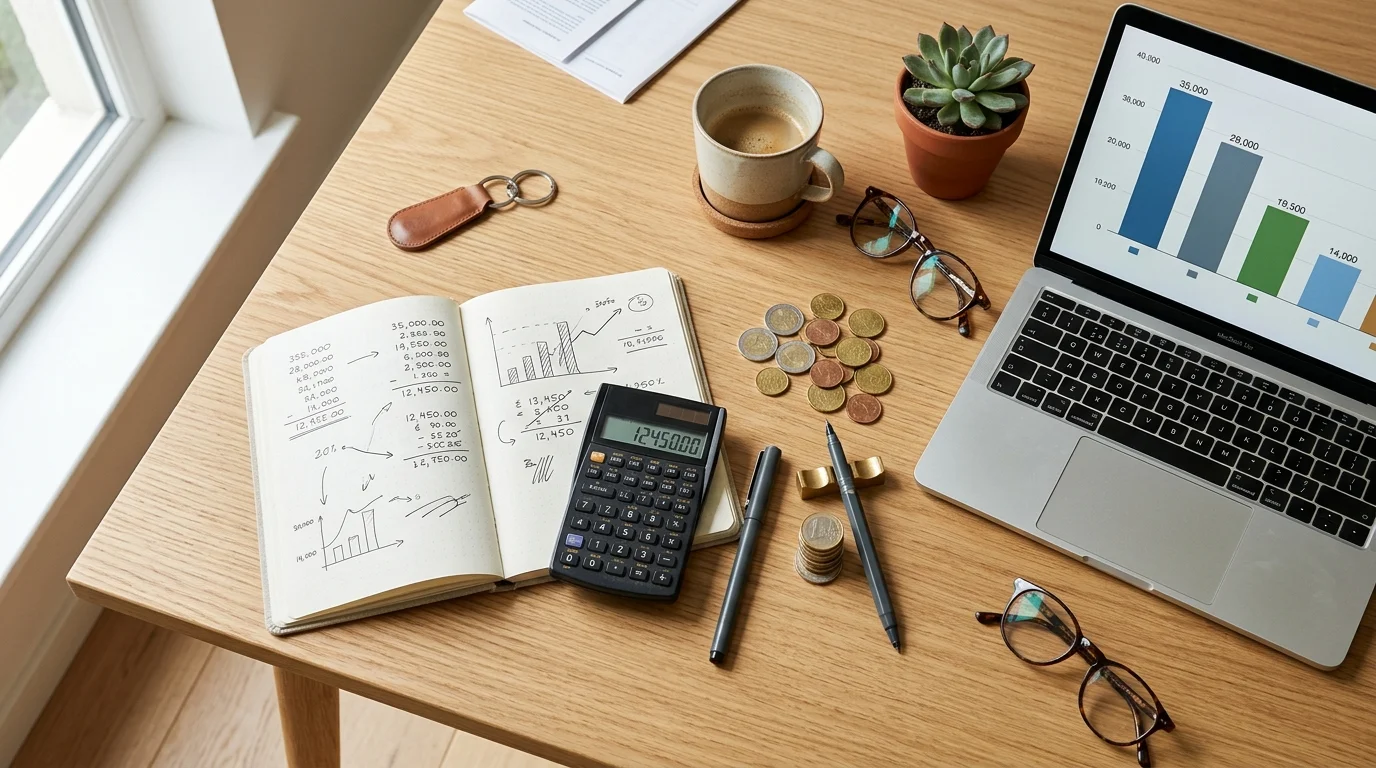 Kostenvergleich Redaktionssystem Agentur Freelancer mit Budget-Diagramm und Euro-Symbolen