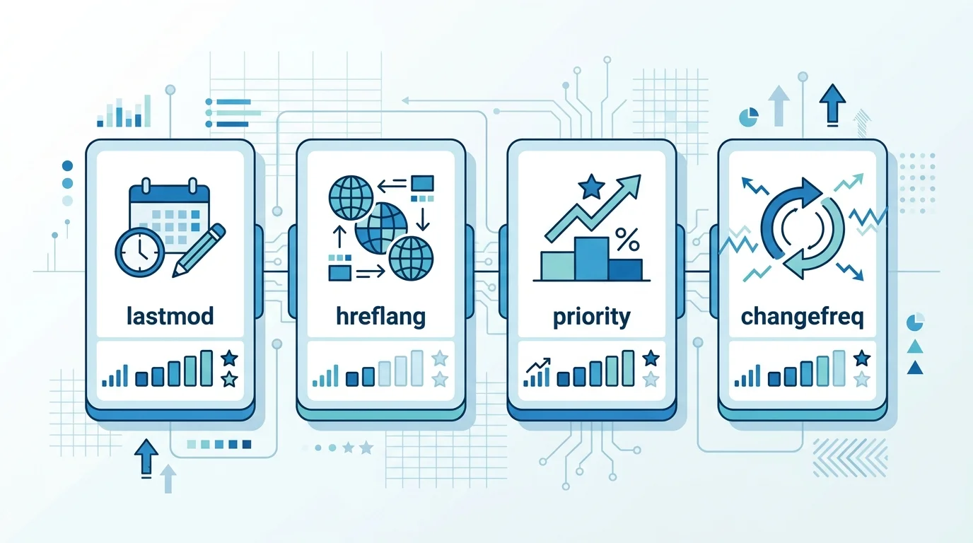 XML-Sitemap Attribute lastmod hreflang priority im Überblick