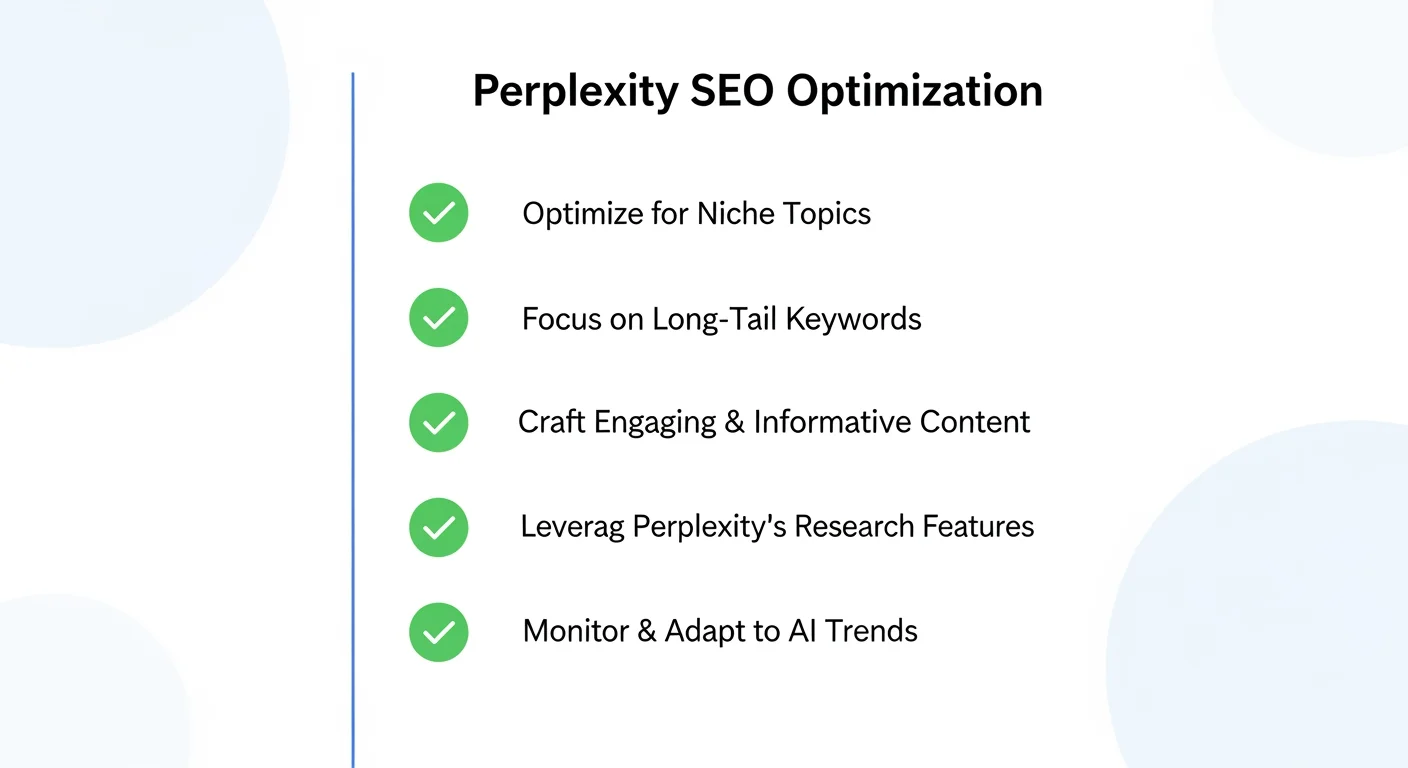 5-Punkte-Checkliste für Perplexity SEO – Schema Markup, Bing Webmaster Tools, Topical Authority