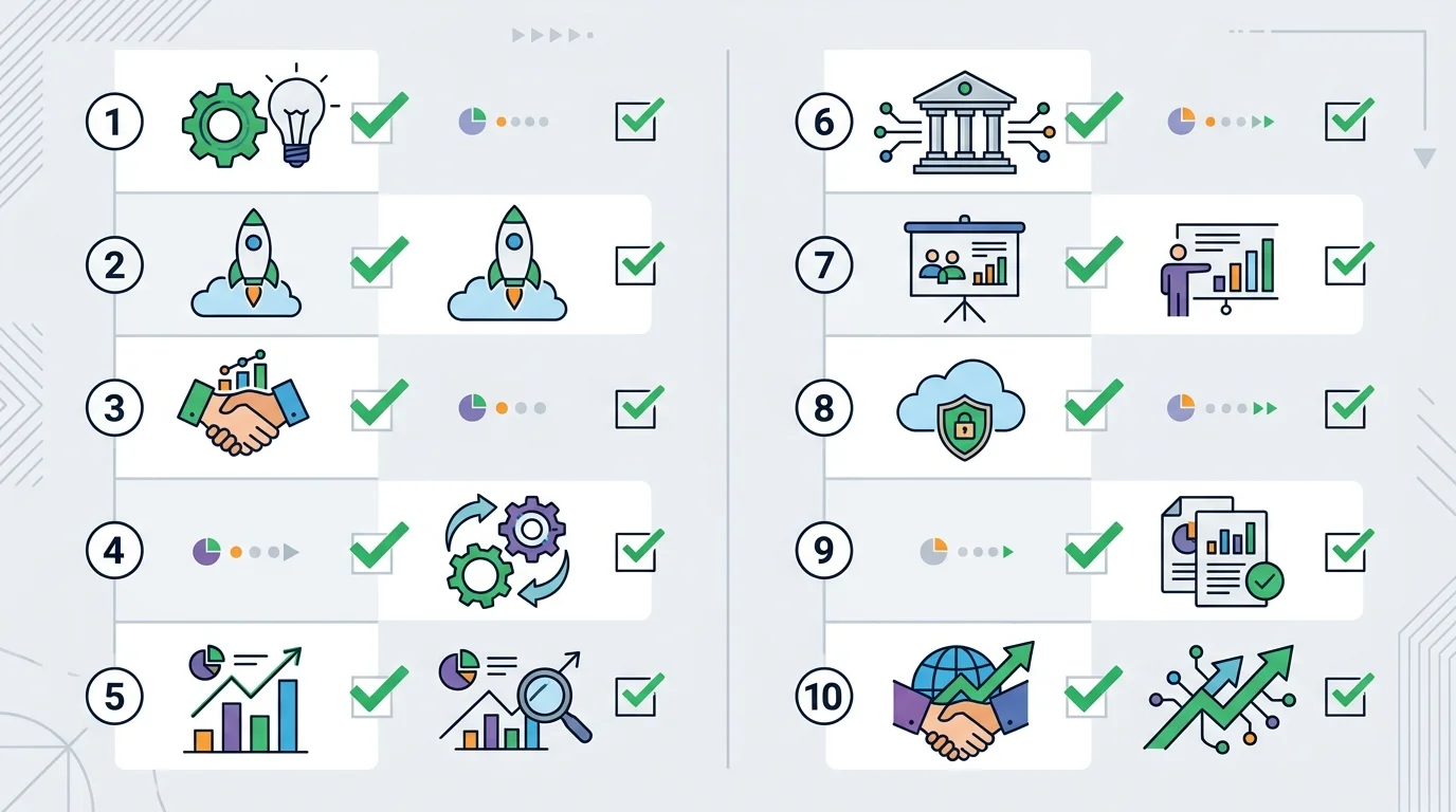 10-Punkte-Checkliste für Perplexity SEO Sichtbarkeit als visuelle Übersicht