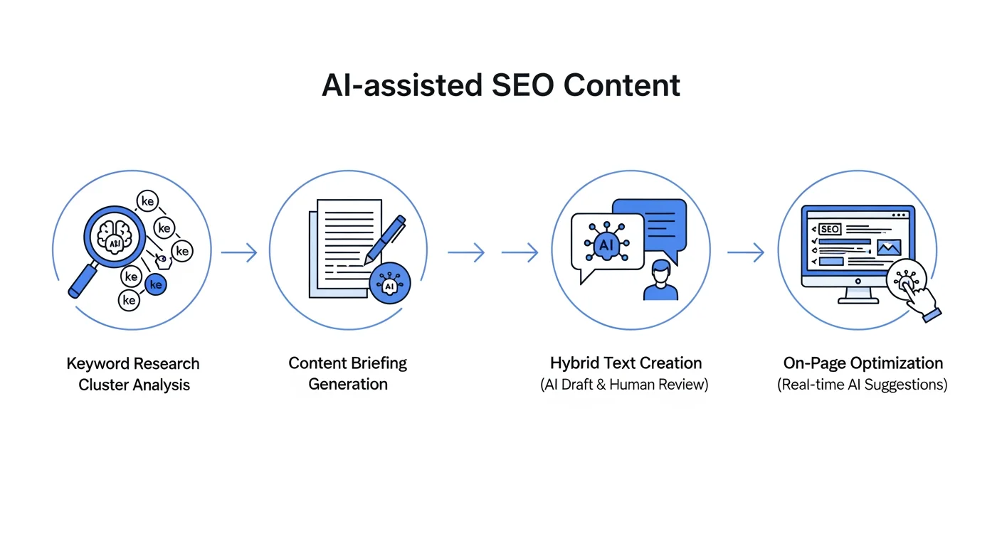 KI-gestützter SEO-Workflow – Automatisierung von Keyword-Recherche, Content-Briefing und On-Page-Optimierung