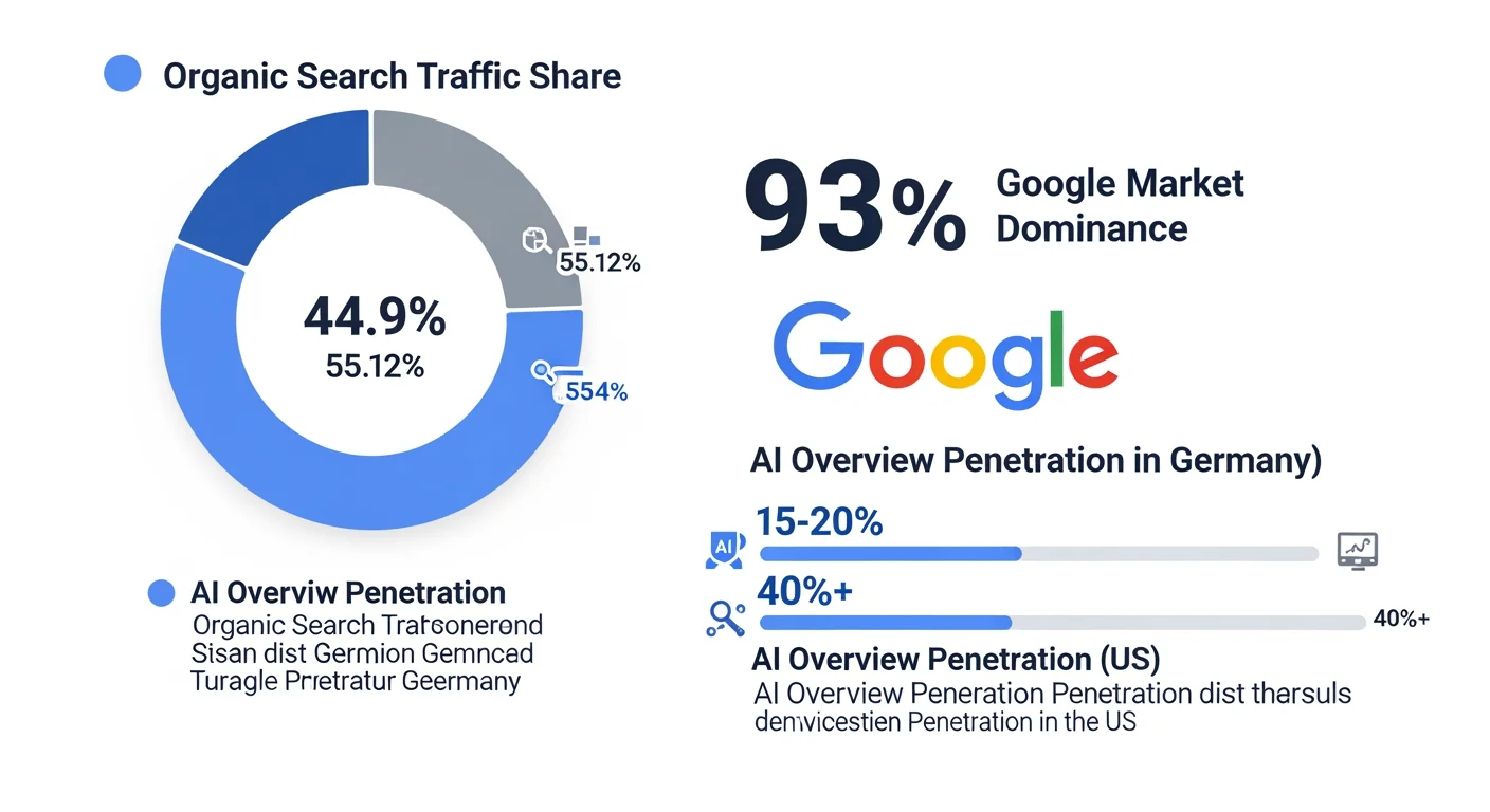 Organischer Suchtraffic Deutschland 2025 – KI-Einfluss auf DACH-SEO-Statistiken