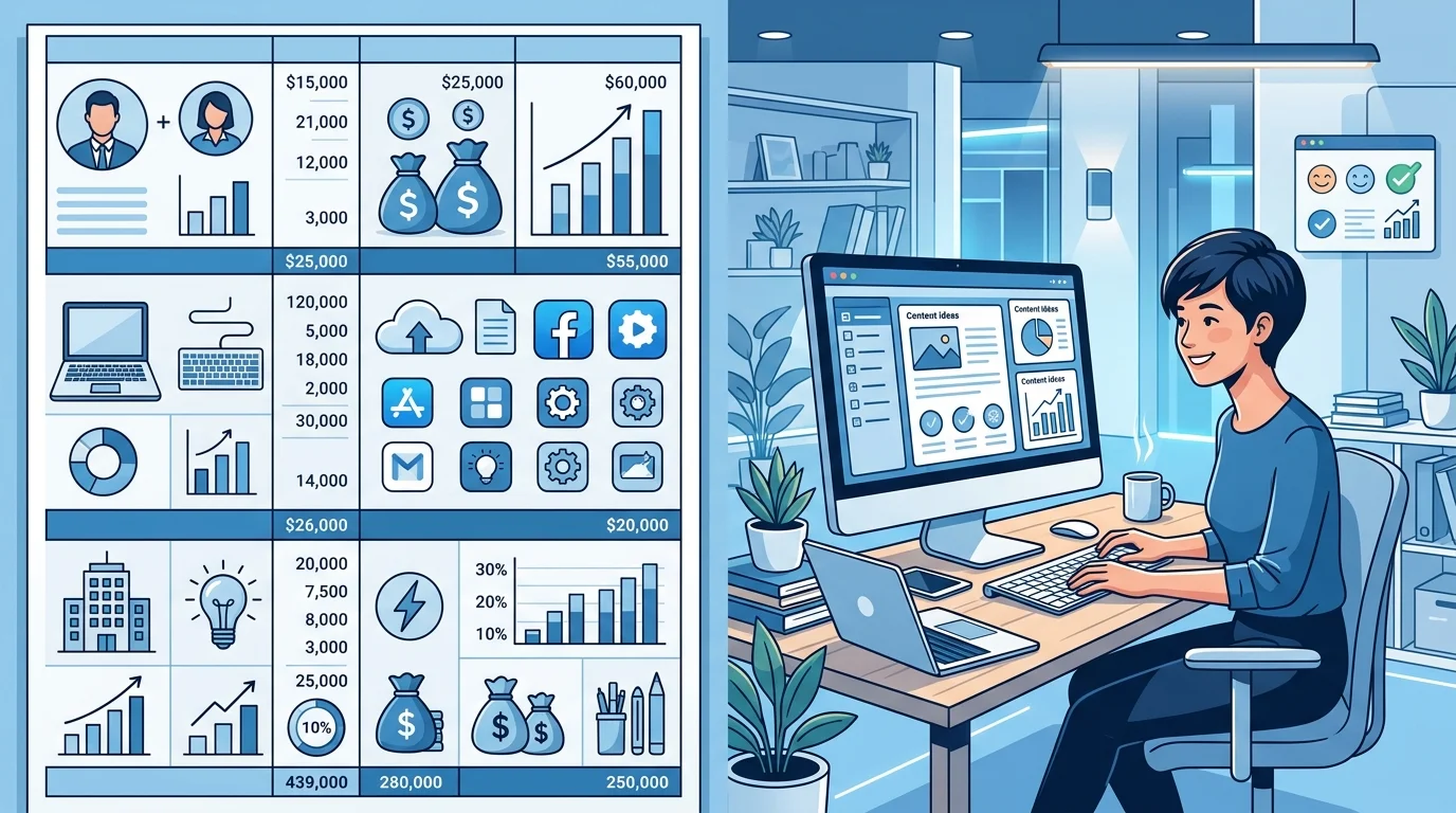 In-house Content-Manager Kosten Kalkulation inklusive Gehalt Tools und Overhead