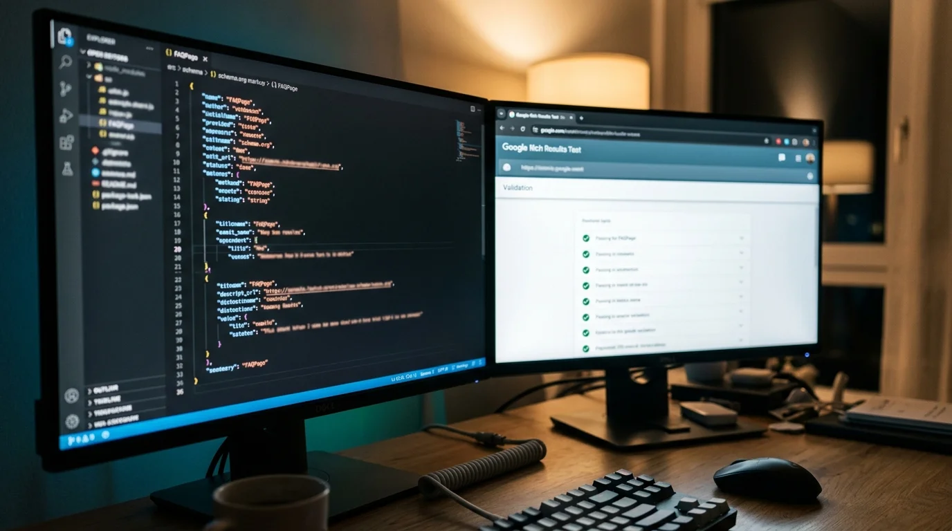 Schema.org Markup und Rich Results Test für GEO-optimierte Glossarseiten