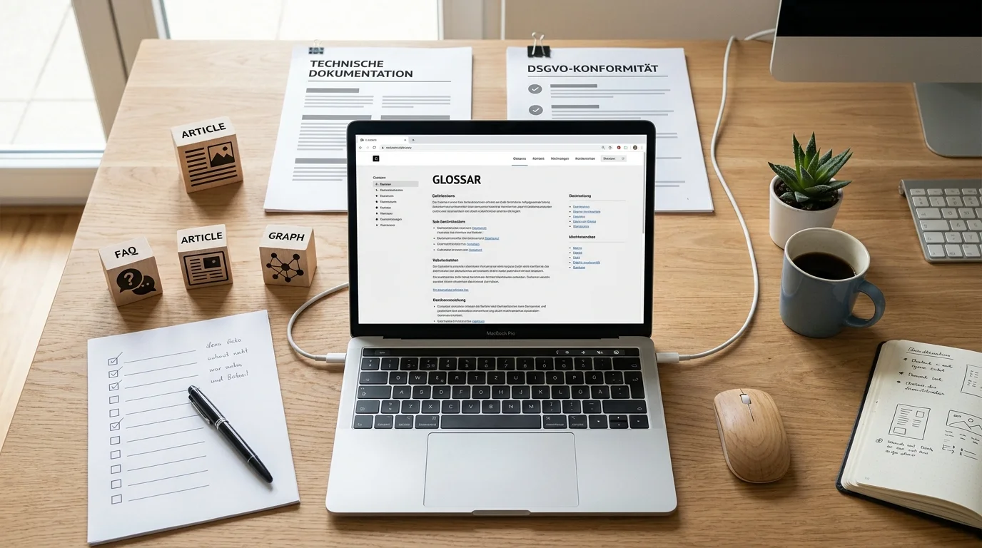 Übersicht GEO-Tools und Glossarseiten für Generative Engine Optimization im DACH-Markt