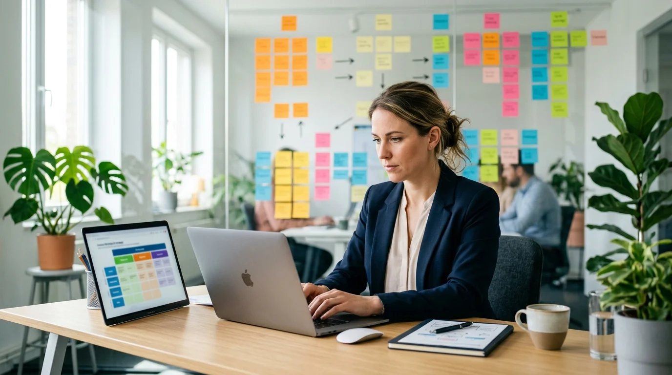 E-E-A-T Strategie Visualisierung: Expertise, Experience, Authoritativeness und Trustworthiness als Säulen des Thought Leaderships
